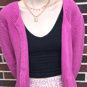 Purple Cardigan